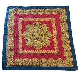 Vakko Large Square 100% Silk Scarf